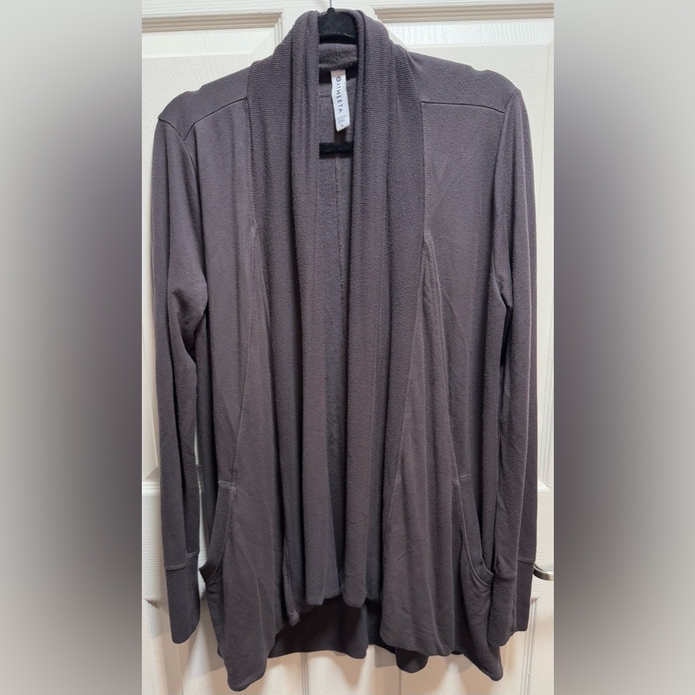 Athleta Women’s Grey Purple Cardigan size S - Picture 1 of 7